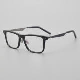 Square Acetate & Titanium Glasses LE5062_Black
