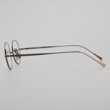 Round Titanium Glasses LE5128_Bronze