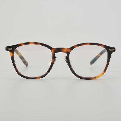 Square Acetate & Titanium Glasses LE5057_Tortoise