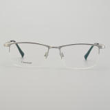 Half Rim Titanium Glasses LE5114_Silver - Gunmetal