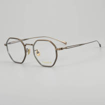 Geometric Titanium Glasses LE5056_Bronze - Gunmetal