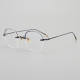 Half Rim Titanium Glasses LE5071_Black