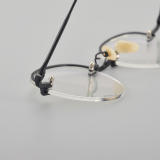 Half Rim Titanium Glasses LE5071_Black