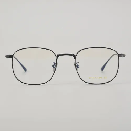 Square Titanium Glasses LE5116_Black