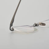 Half Rim Titanium Glasses LE5133_Antique Gunmetal