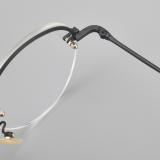 Half Rim Titanium Glasses LE5071_Black