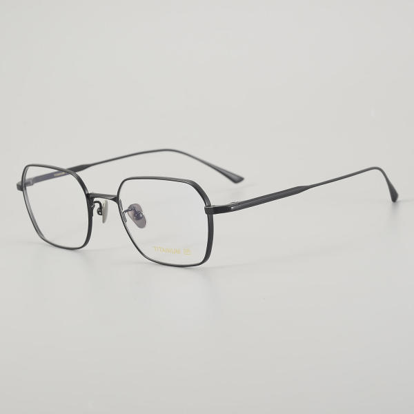 Square Titanium Glasses LE5127_Black