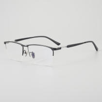 Half Rim Titanium Glasses LE5079_Black