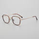Square Titanium Glasses LE5065_Tortoise - Gold