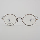 Round Titanium Glasses LE5128_Bronze Front View