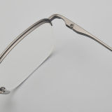Half Rim Titanium Glasses LE5133_Antique Gunmetal