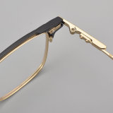Square Titanium Glasses LE5038_Black - Gold
