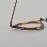 Round Titanium Glasses LE5050_Bronze