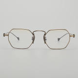 Geometric Titanium Glasses LE5039_Bronze