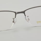 Half Rim Titanium Glasses LE5048_Gunmetal