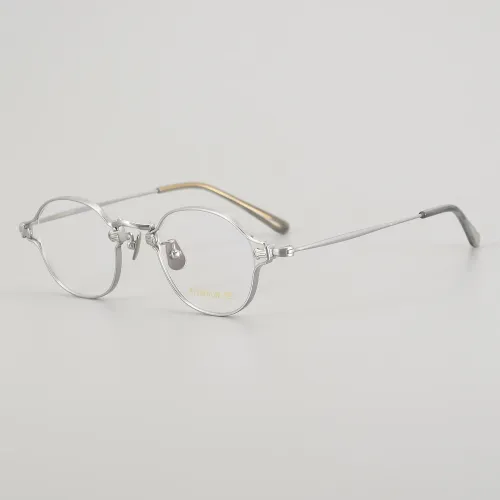 Oval Titanium Glasses LE5054_Silver