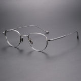 Oval Pure Titanium Glasses LE1080 - Silver