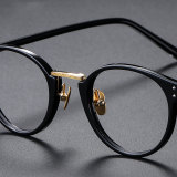 Acetate & Titanium Eyeglasses LE0335 - Black & Gold