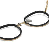 Acetate & Titanium Eyeglasses LE0444 - Black & Gold