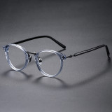 Acetate & Titanium Eyeglasses LE0335 - Clear Grey