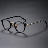 Acetate & Titanium Eyeglasses LE0335 - Black & Gold
