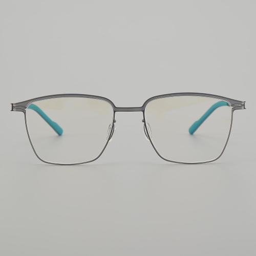 Square Titanium Glasses LE5296 - Grey - Gunmetal