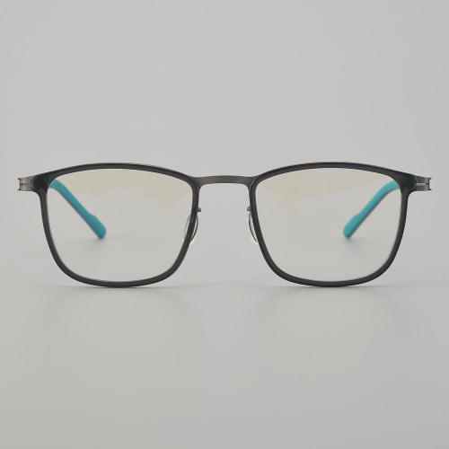 Square Titanium Glasses LE5153 - Grey - Gunmetal