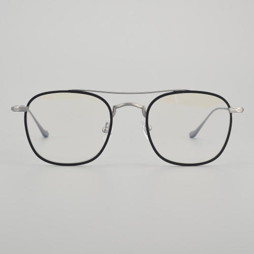 Square Titanium Glasses LE5309 - Black - Silver