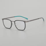 Square Titanium Glasses LE5341 - Black - Gunmetal