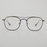 Square Titanium Glasses LE5309 - Gunmetal Front View