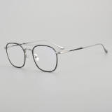 Square Titanium Glasses LE5309 - Black - Silver