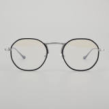 Round Titanium Glasses LE5223 - Black - Silver