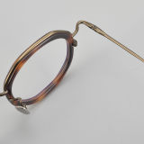 Geometric Acetate & Titanium Glasses LE5271 - Tortoise - Gold