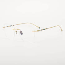 Rimless Titanium Glasses LE5164 - Bronze