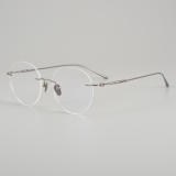 Rimless Titanium Glasses LE5068 - Gunmetal