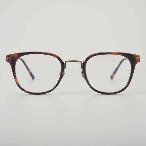 Square Titanium Glasses LE5131 - Tortoise - Bronze