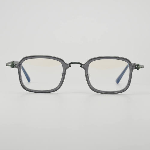 Square Titanium Glasses LE5120 - Grey - Green