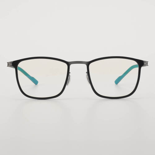 Square Titanium Glasses LE5153 - Black - Gunmetal