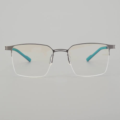 Half Rim Titanium Glasses LE5108 - Gunmetal