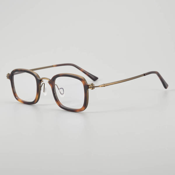 Square Titanium Glasses LE5120 - Tortoise - Bronze