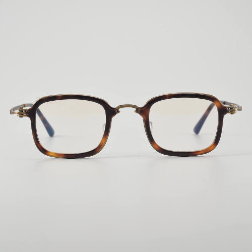 Square Titanium Glasses LE5120 - Tortoise - Bronze