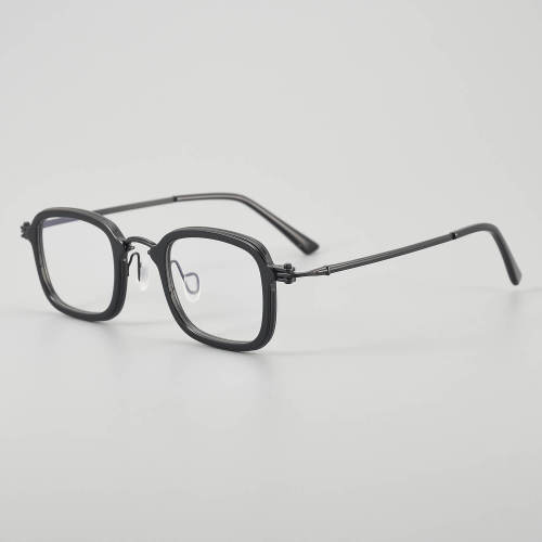 Square Titanium Glasses LE5120 - Grey - Gunmetal