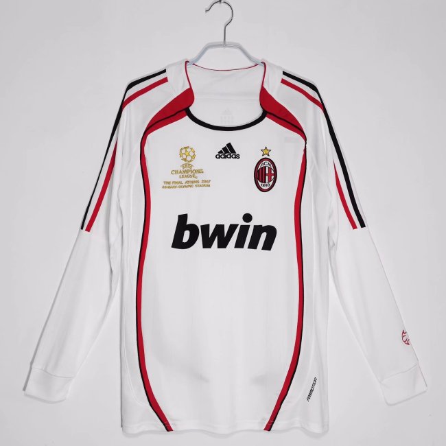 long sleeve 06-07 AC Milan Away Retro Jersey
