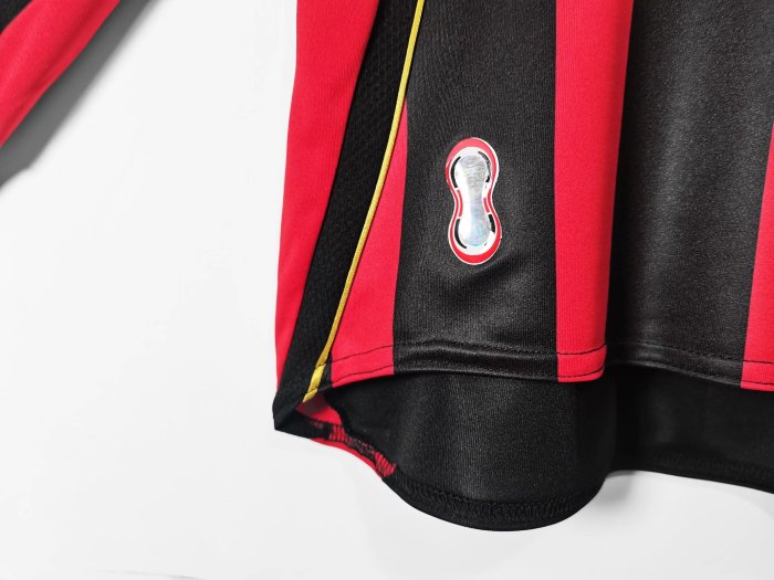 long sleeve 06-07 AC Milan Home Retro Jersey