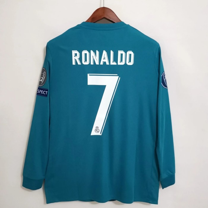 Long sleeve 17-18 Real Madrid third Away Retro Jersey