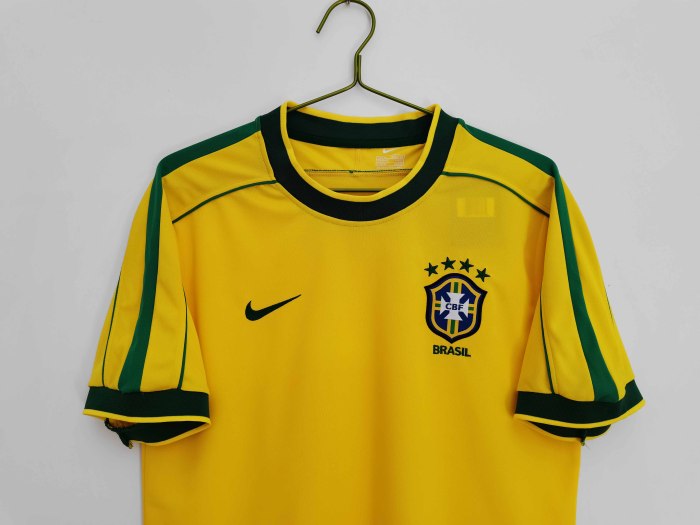 1998 Brazil  Home Retro Jersey