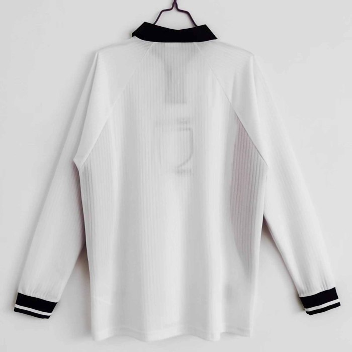 Long sleeve 1998 England Home Retro Jersey