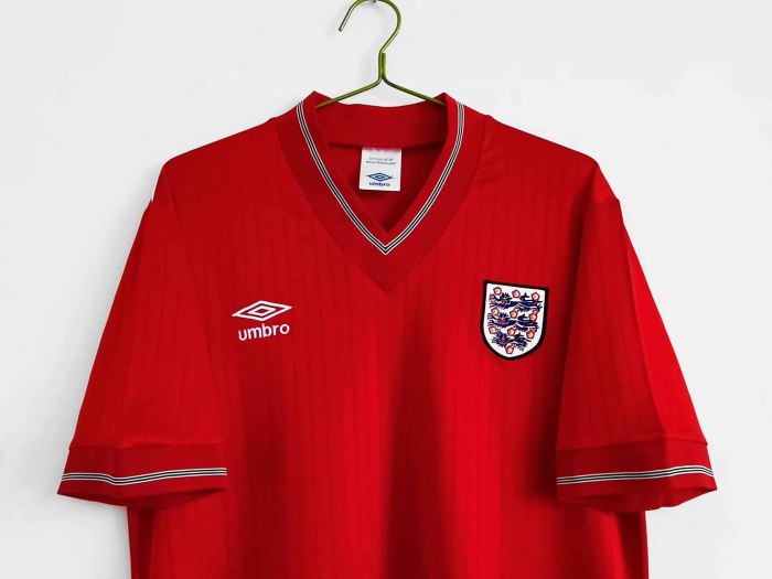 84-87 England  Away Retro Jersey