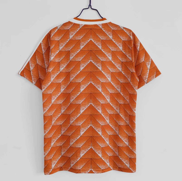 1988 Netherlands Home  jersey Retro Jersey