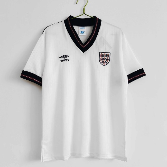 84-87  England Home  Retro Jersey